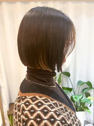 ショート カラー ミディアムパーマ /癖毛パーマのヘアスタイル