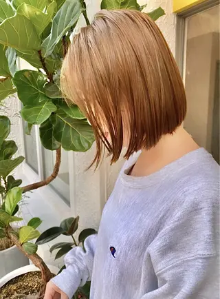 ミディアム カラー LOVESTOIKE 堂本のヘアスタイル