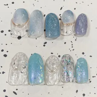 ロング カラー パーマ ヘアアレンジ メンズ キッズ ネイル マツエク・マツパ アイブロウ Salon Ｋのネイルデザイン