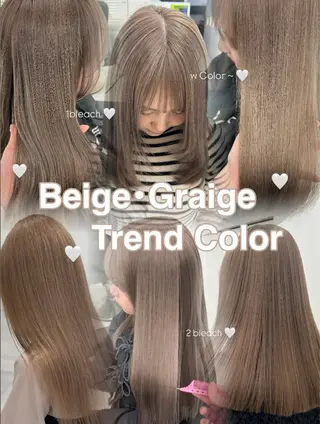 カラー 透ける透明感カラー 🤍anju🎀のヘアスタイル