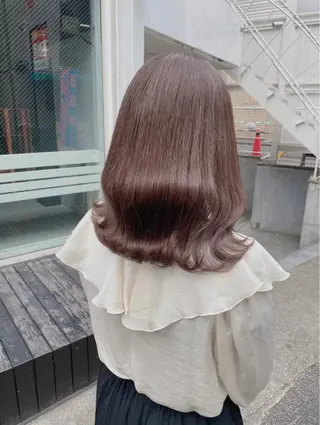 ミディアム カラー 🧸ミルクティー🧸 kousei🧸のヘアスタイル