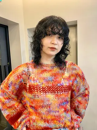 セミロング パーマ ヒカル/ミディアム パーマ/ロングパーマのヘアスタイル