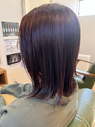 セミロング カラー 西村 雄介のヘアスタイル
