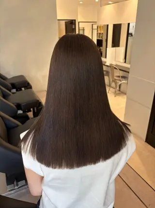 セミロング カラー 吉武 茂暉のヘアスタイル