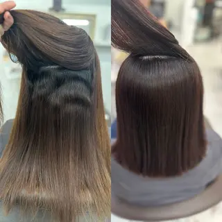 ミディアム 山崎結菜 🫧透明感カラーのヘアスタイル