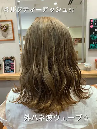 ミディアム カラー SALOWIN神戸三宮店所属・【美髪を叶える】中谷 彰宏（アキ)のヘアスタイル