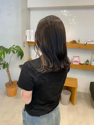 ミディアム カラー 、 、のヘアスタイル