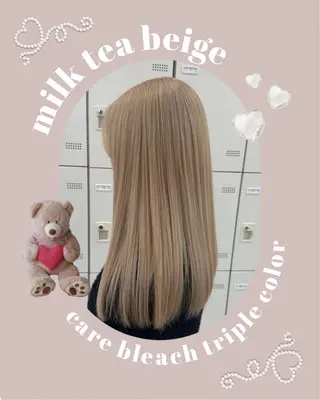 セミロング カラー 似合わせstyle ❤︎misaki❤︎のヘアスタイル