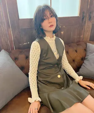 ミディアム カラー ヘアアレンジ 韓国/髪質改善💘 櫻井かれんのヘアスタイル