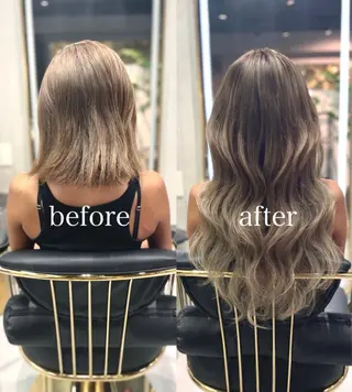 ミディアム カラー 💎ルフレ歌舞伎町 💎プルエクステのヘアスタイル