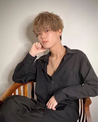 ショート パーマ 浅野 有輝のヘアスタイル