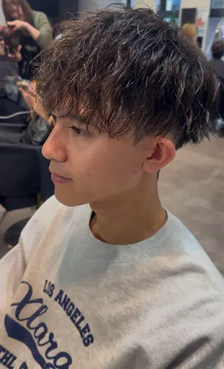 パーマ メンズ Bleachi 大宮West所属・鈴木拓也 メンズカットのヘアスタイル