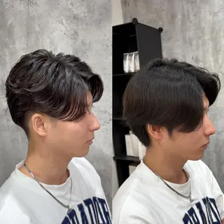 ショート パーマ メンズ 韓国風メンズ/毛流れ ヘアなら須田龍世のヘアスタイル
