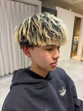 パーマ メンズ LICO HAIR＆RELAXATION 名駅店所属・メンズ特化美容師/ パーマ/波巻き/陸翔のヘアスタイル