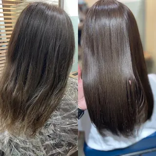 セミロング カラー 艶髪🍒髪質改善特化 GARDINAのヘアスタイル