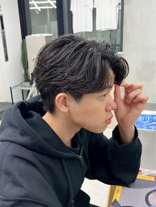 ショート パーマ メンズ 名古屋メンズパーマ /松井生のヘアスタイル