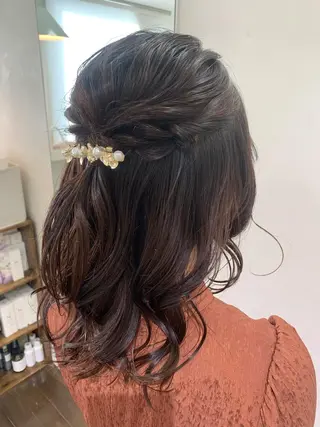 ミディアム ヘアアレンジ GO TODAY シェアサロン 銀座Arc店所属・デジタルパーマ🫧 韓国風ヘア🫧サクラのヘアスタイル