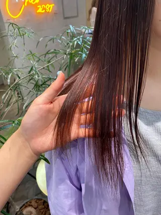 ロング カラー ヘアアレンジ XENA表参道 MIKUのヘアスタイル