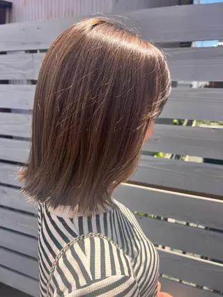 ミディアム カラー れいな🌼 ボブ･艶カラー🌼のヘアスタイル