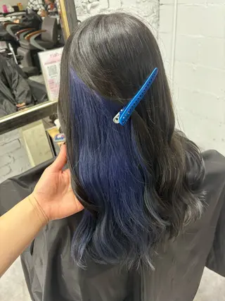 セミロング カラー ハイトーン/ダブル カラー/akihoのヘアスタイル