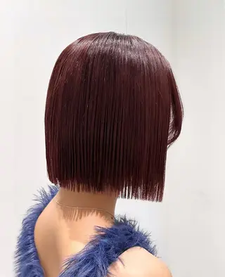 ショート Mio|ぱつっとボブ |髪質改善ストレートのヘアスタイル