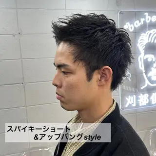 ショート メンズ 天王寺/メンズパーマ /フェード/河本かほのヘアスタイル