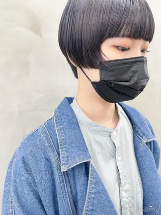 ショート nuu所属・💜ショート💜 ウルフ、ボブ二色亜美のヘアスタイル