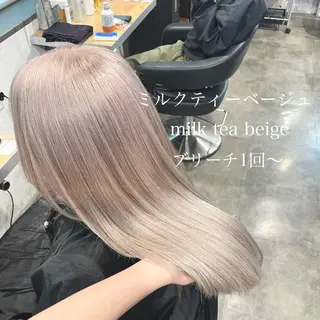ロング カラー ハイトーンカラー 🦄レイヤーカットのヘアスタイル