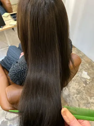 ロング カラー AMBERGLEAM Hair&Cloth Yoga所属・Ryo☘縮毛矯正/ メンズ/ブリーチ/のヘアスタイル