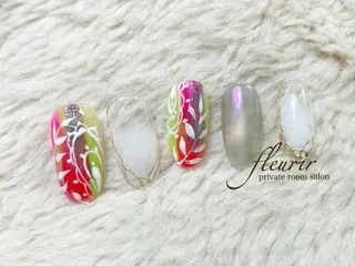 ネイル フルリール 【プライベートサロンのネイルデザイン