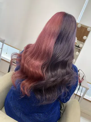 ロング セルバ所属・HIRORO ブリーチ/ハイトーンのヘアスタイル