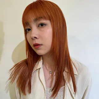 ロング カラー 升方 楓のヘアスタイル