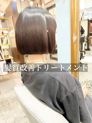 ショート カラー ショートボブ縮毛矯正 髪質改善のプロ山道潤のヘアスタイル
