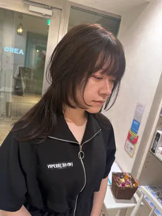 セミロング カラー デザインカラー🎨 下北沢 / 磯部のヘアスタイル