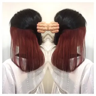 ミディアム カラー 髪質改善/痛ませ ないカラー/西村航大のヘアスタイル