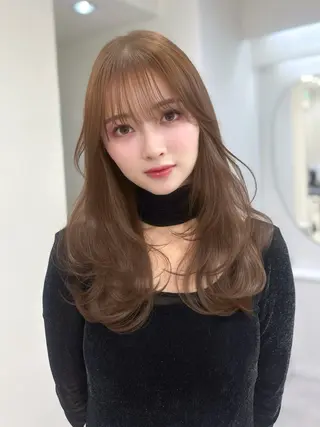 ロング カラー 艶髪/モテヘア🎀 MIHOのヘアスタイル