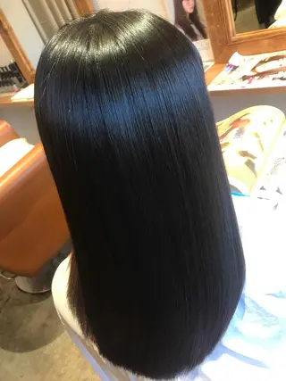 ロング 髪質改善×矯正🫧 韓国ヘアasamiのヘアスタイル