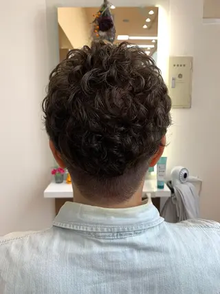 パーマ メンズ 大滝 美里のヘアスタイル