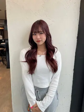 ロング カラー 🎀豊橋 ハイトーンうらら🎀のヘアスタイル