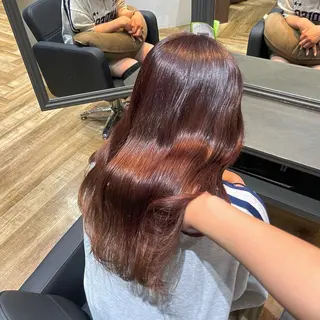 ロング カラー 高木 彩愛のヘアスタイル