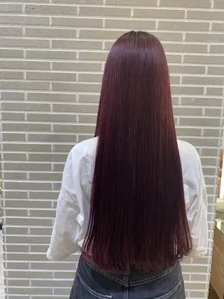 ロング カラー 植田 菜月のヘアスタイル