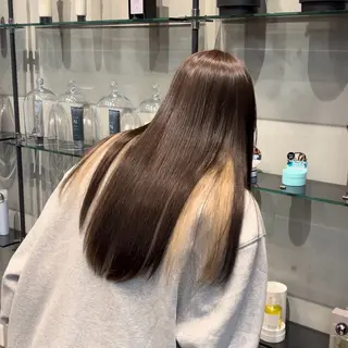 ロング カラー YUIKA☆髪質改善 小顔ｶｯﾄ艶ｶﾗｰのヘアスタイル