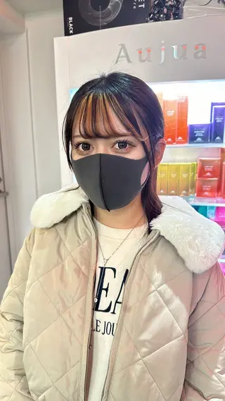 カラー ニュアンス/フェザー /ウルフ/伶馬のヘアスタイル