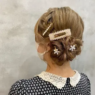 セミロング まつパ・ヘアセット ♡Chinami♡のマツエク・マツパデザイン