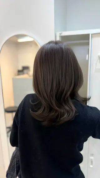 ミディアム カラー SOYON 名駅2号店所属・髪質改善カラー🦋 レイヤー/ナカネのヘアスタイル