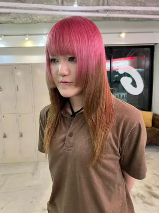 ミディアム 💥ウルフカット デザインあんな💥のヘアスタイル