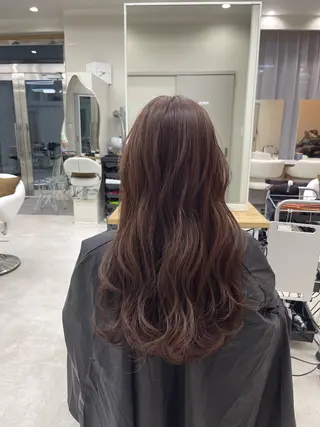 セミロング カラー 透明感カラー⭐️ Takumaのヘアスタイル