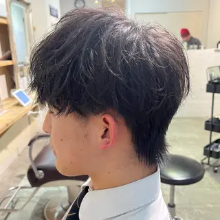 メンズ フェザーパーマ🌙 毛流れ yuzukiのヘアスタイル