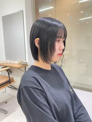 ショート 髪質改善jewelbox 〜私のトリートメント〜 東梅田店所属・髪質改善/ボブ/梅田 runa_ニュアンスのヘアスタイル
