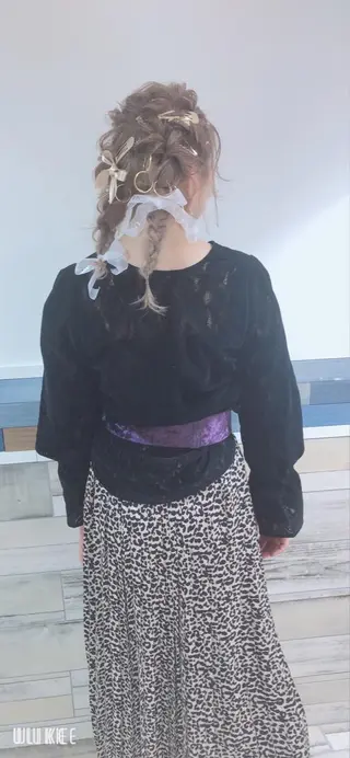 セミロング ヘアアレンジ 韓国hair ·͜· watanabeのヘアスタイル